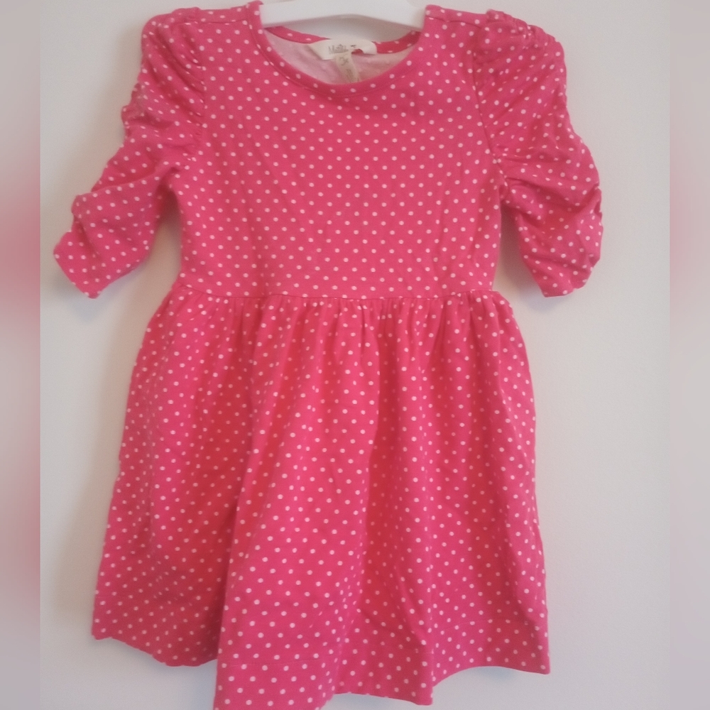 Matilda Jane Girls Size 2 Pink Polka Dot Dress